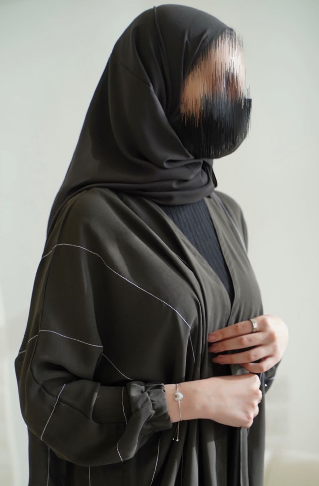 عبايه صيفي بتفاصيل كم مطاطي