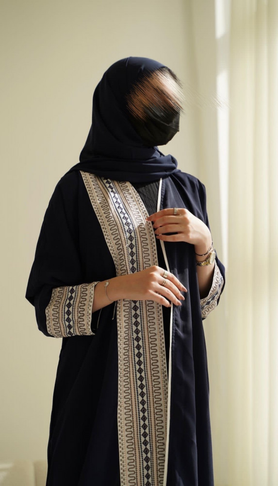 I عبايه صيفي كحلي