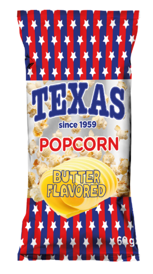Texas butter flavored popcorn 60 grams
