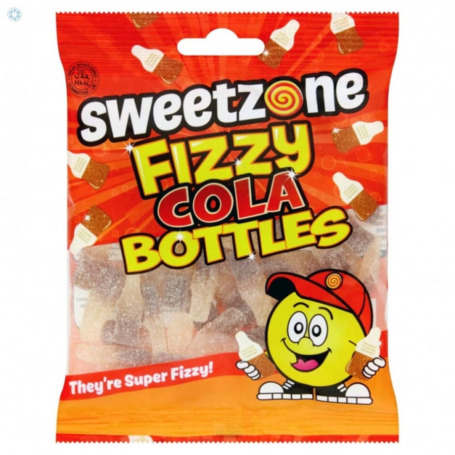 Sweet Zone carbonated cola bottles bag - 90 grams