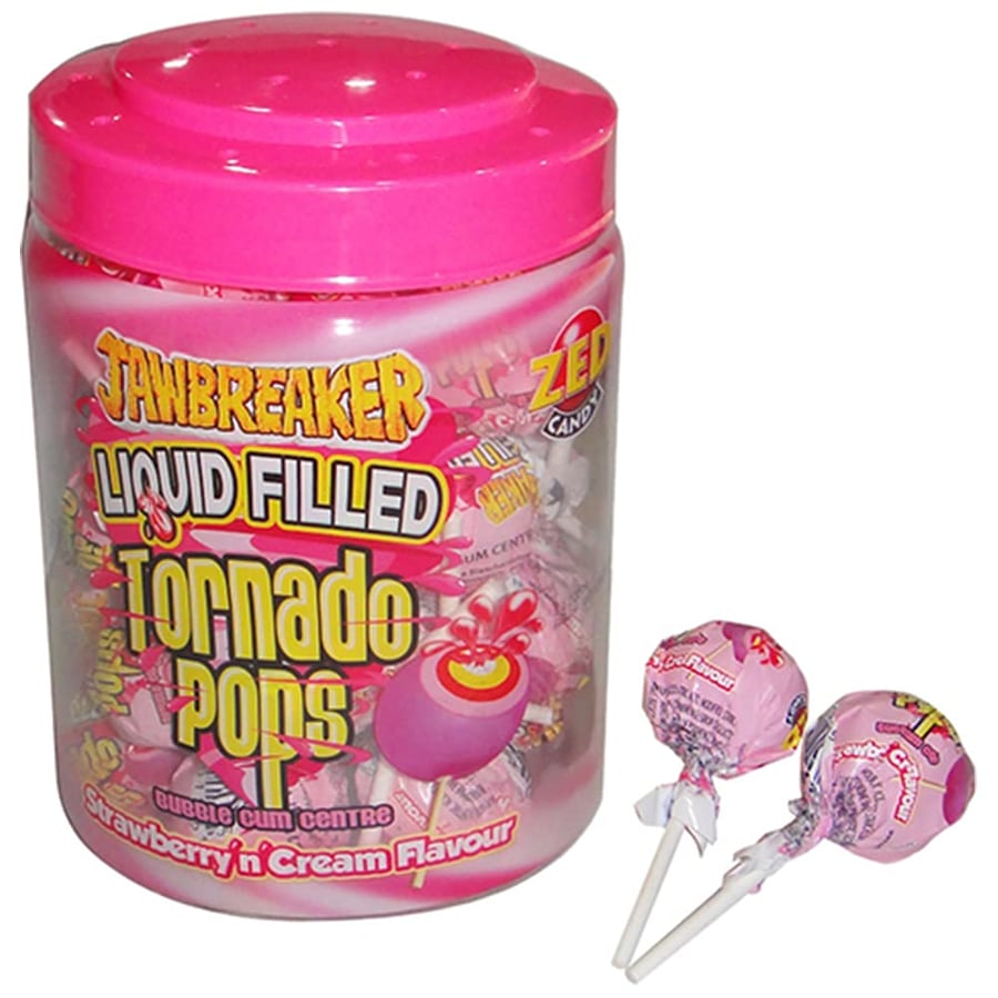 Zaid Al-Sa'ila Tornado Pops strawberry and cream flavor - 35 pieces