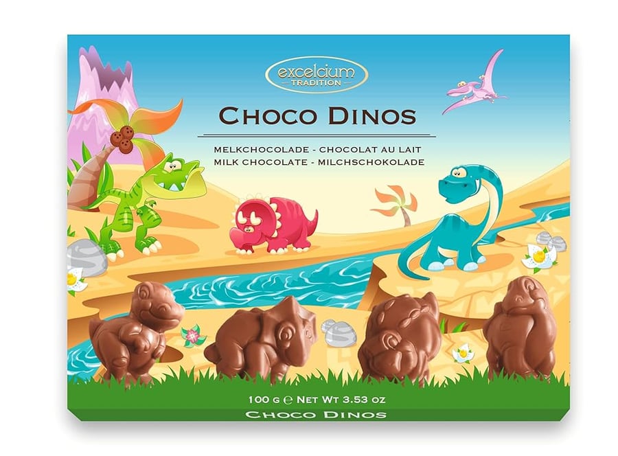 Cacao gifts excellence tradition dinosaurs milk chocolate