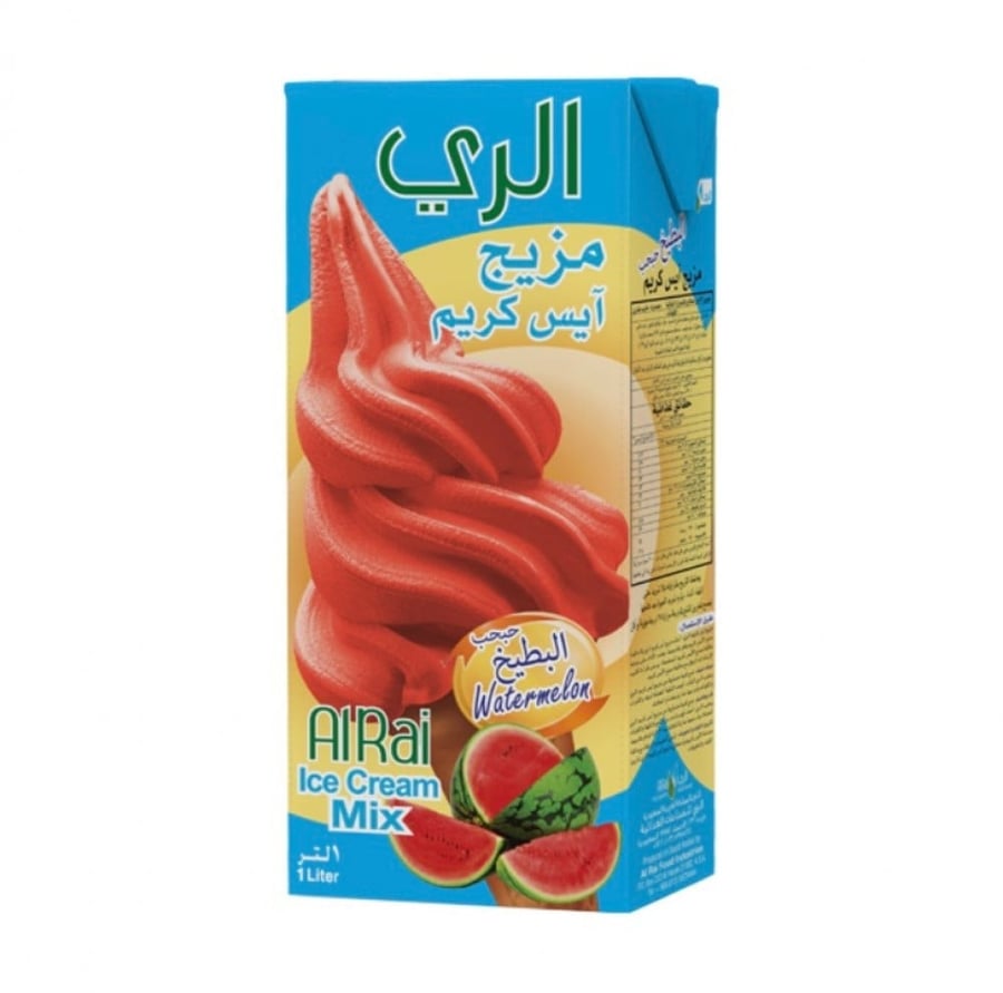 Ice cream mix Ray 1 liter watermelon flavor
