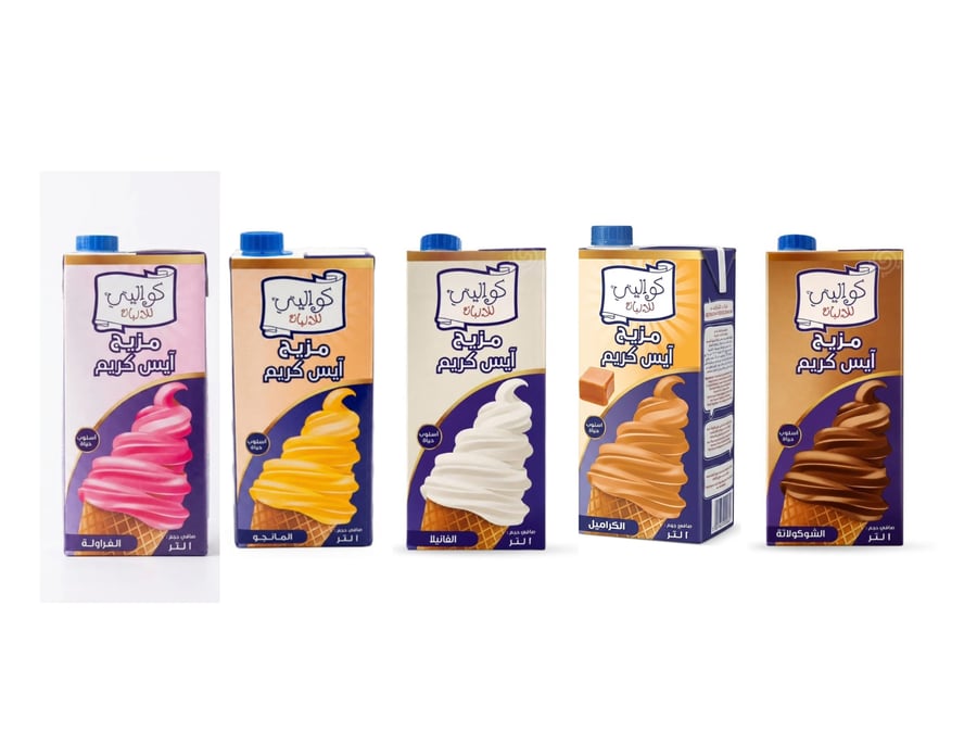 Strawberry ice cream mix Quality 1 liter