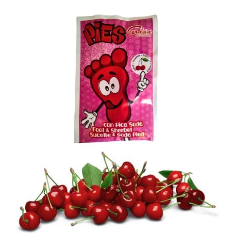 Cherry powder lollipop, one piece