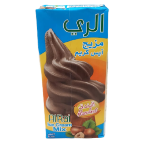 الري مزيج ايس كريم نكهة البندق - 1 لترا تاريخ المنتج جديد