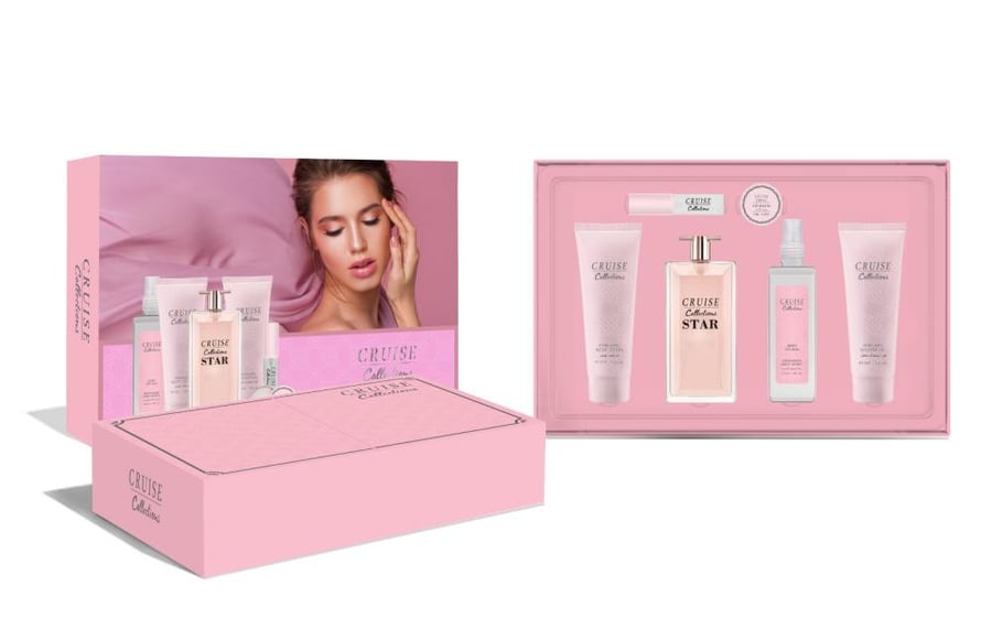 طقم عطر مع لوشن نسائي