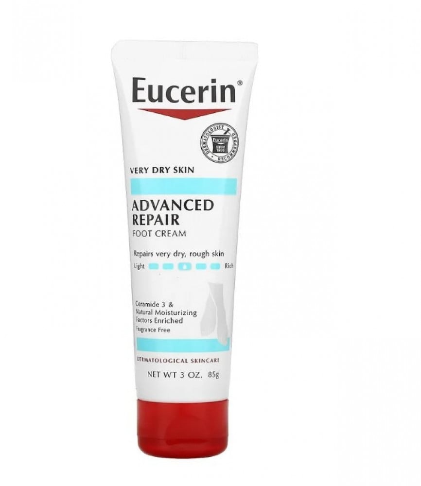 Eucerin, Advanced Repair Foot Cream, Fragrance Free, 3 oz (85 g)