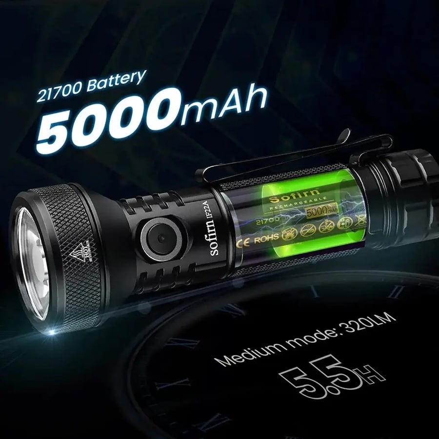 Sofirn IF22A LED flashlight powerful