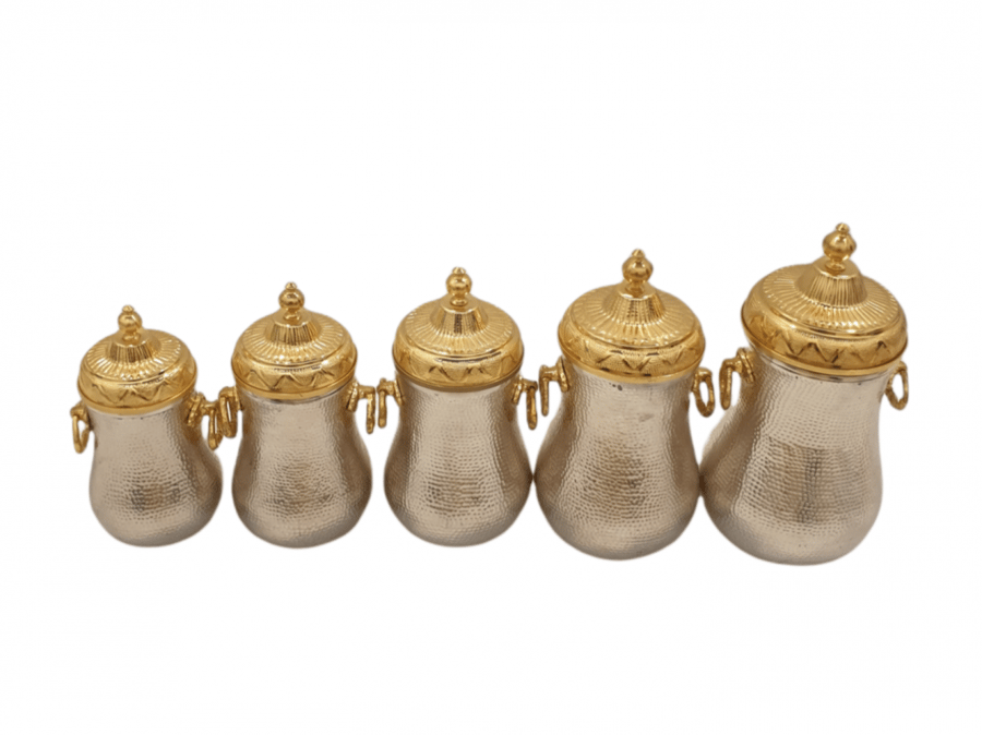 Pomegranate seed jewelry set silver-plated Syrian craftsmanship