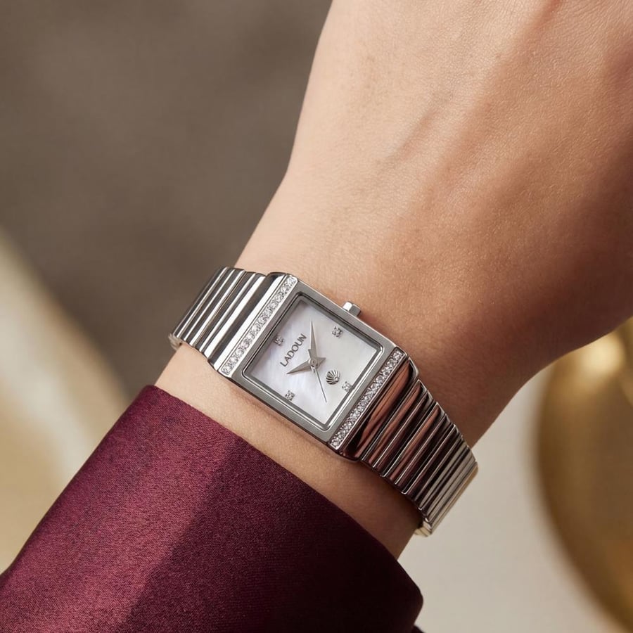 Women's  Stainless Steel Watch from Ladoun – Silver