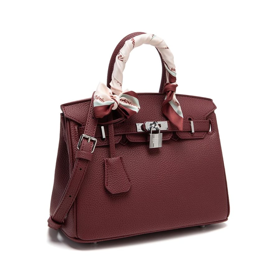 Women's Maroon Handbag from Ladoun