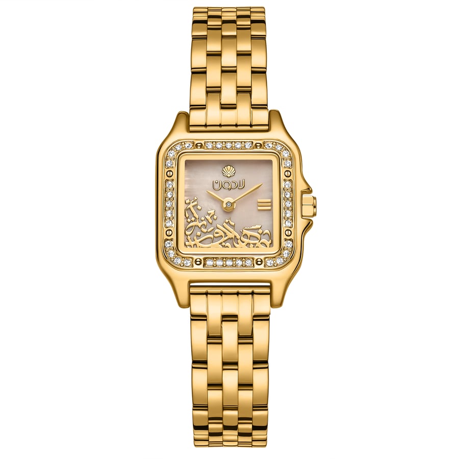Women's Gold Stainless Steel Watch from Ladoun