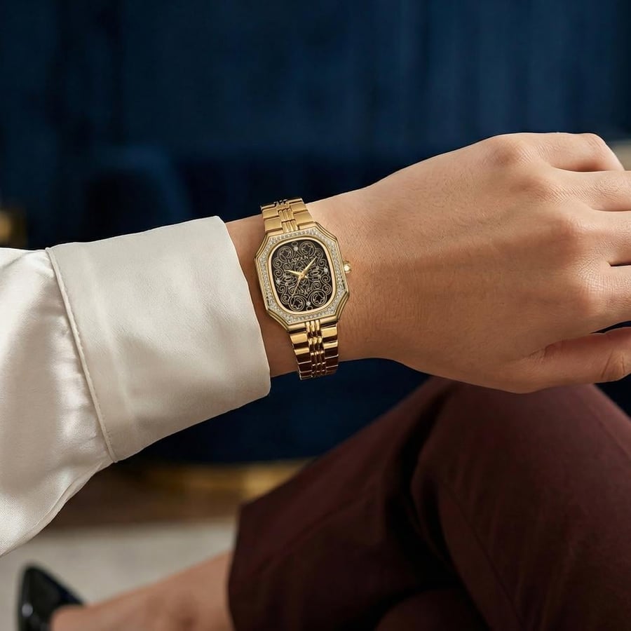 Women's Gold Stainless Steel Watch from Ladoun