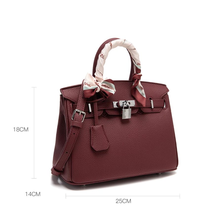 Women's Maroon Handbag from Ladoun