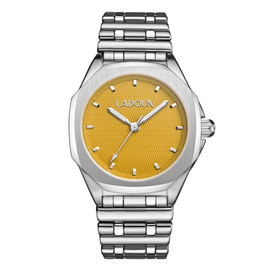 Men's Silver Stainless Steel Watch from Ladoun