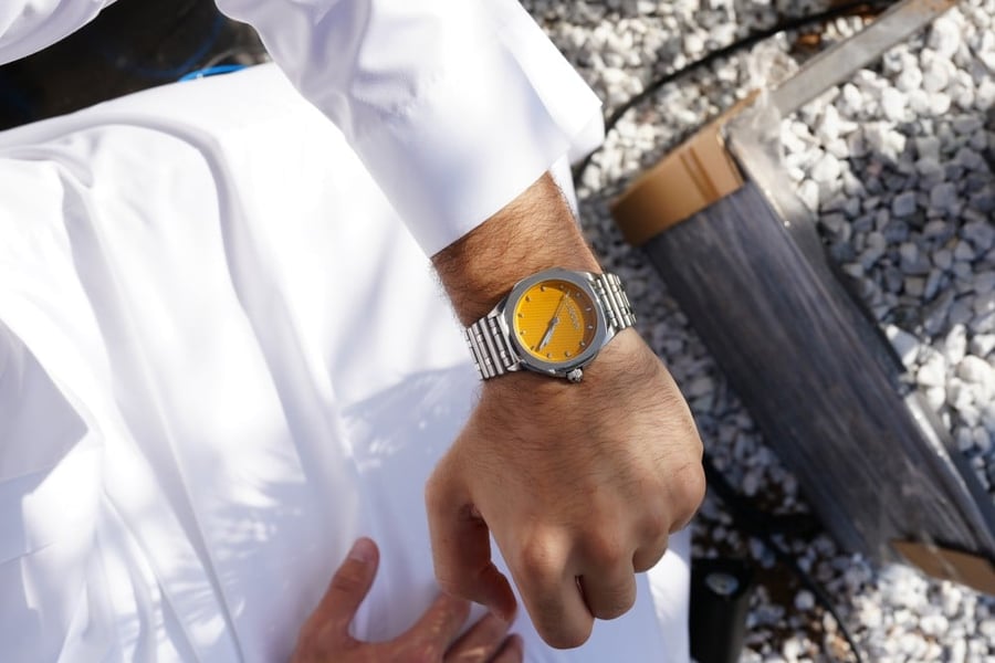 Men's Silver Stainless Steel Watch from Ladoun