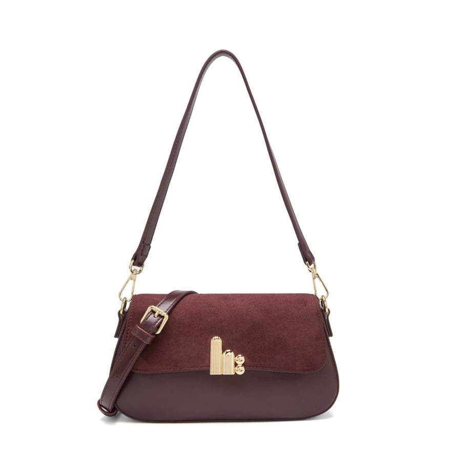 Women's Maroon Handbag from Ladoun