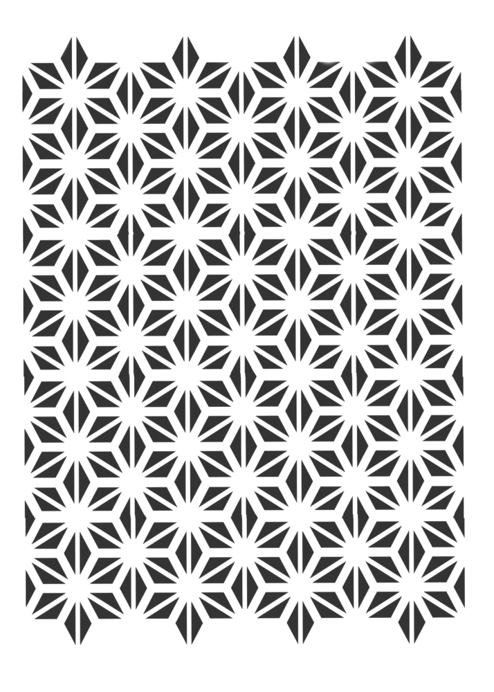 استينسل زخرفة هندسية ( 10 )