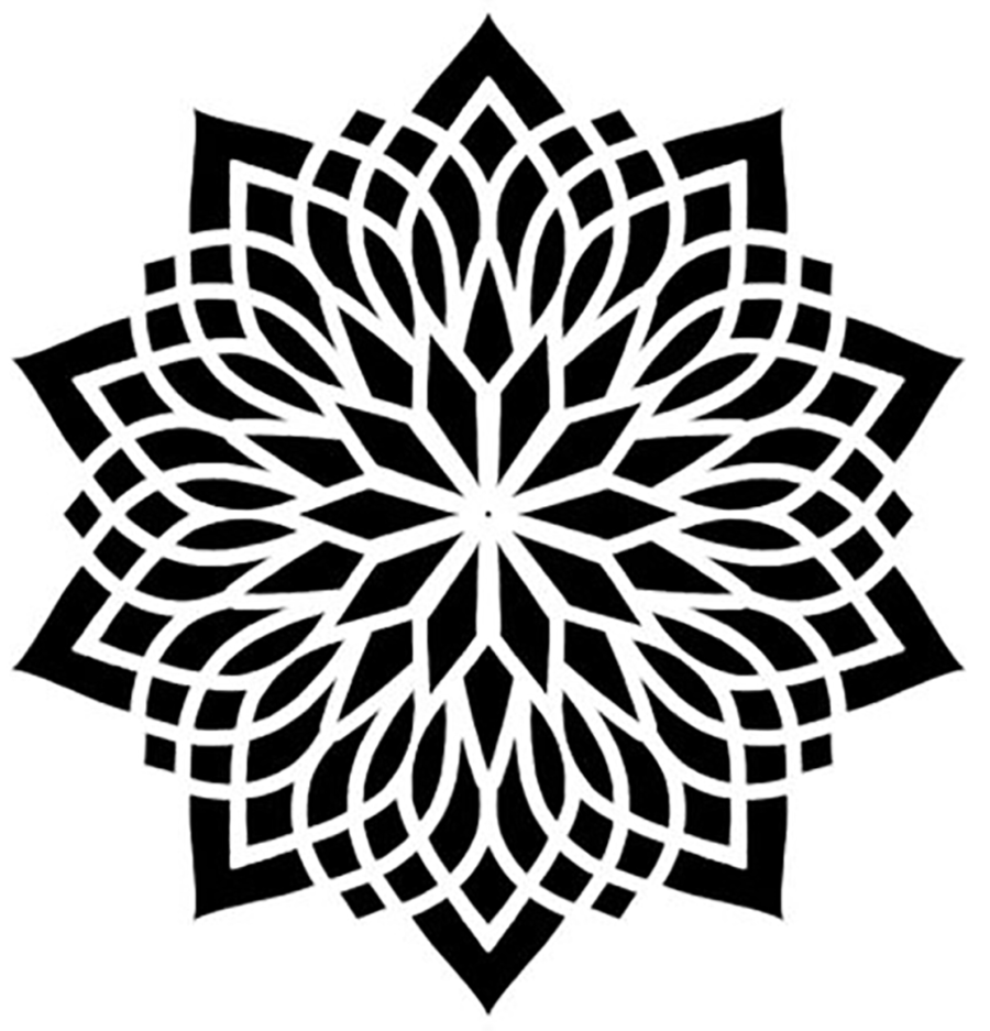 استينسل زخرفة نباتية (9)