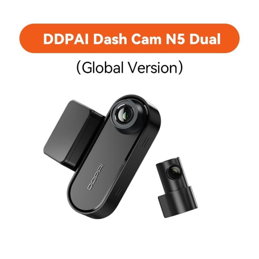 DDPAI N5 front and rear dash cam with 4K resolution for comprehensive vehicle recording