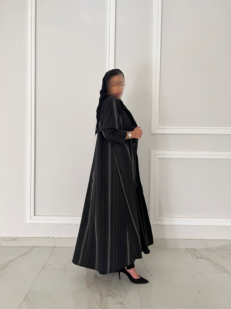 عباية مقلمة جاكيت