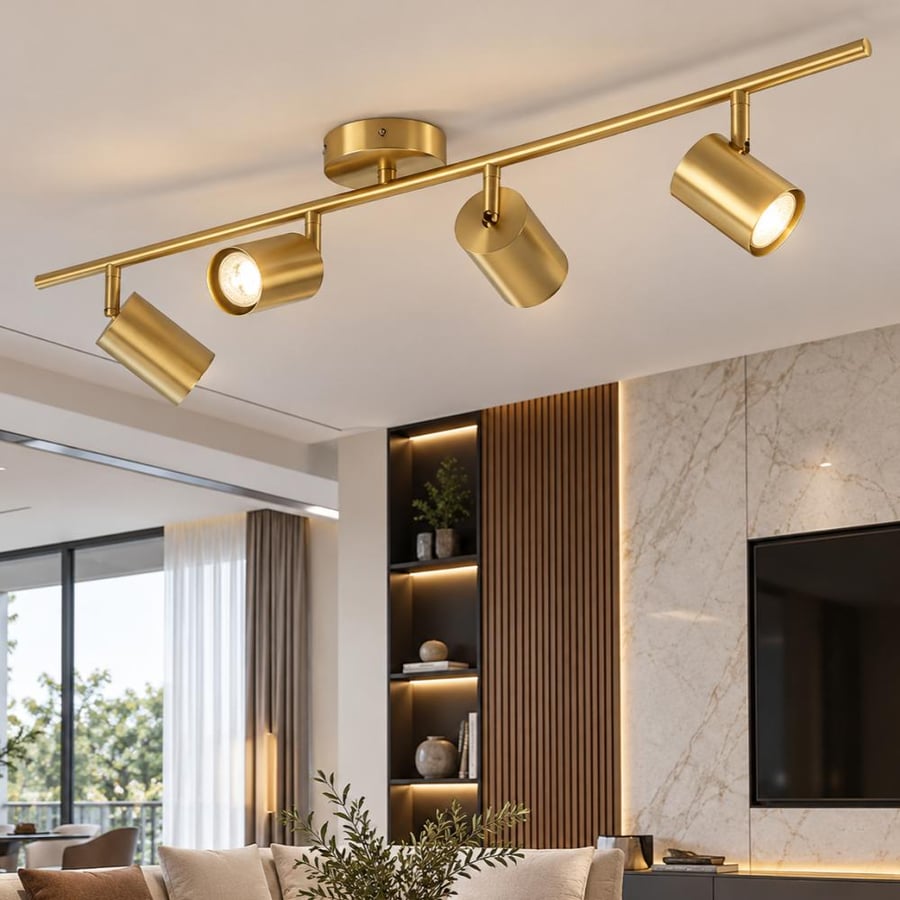 Wall and ceiling lights control the direction of the lighting size 100 cm bulb base GU10*4L