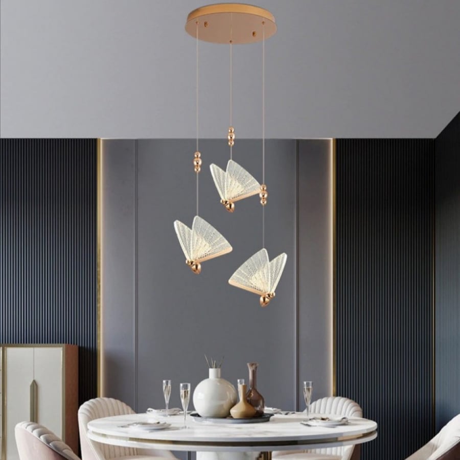Chandelier three-piece link LED bed