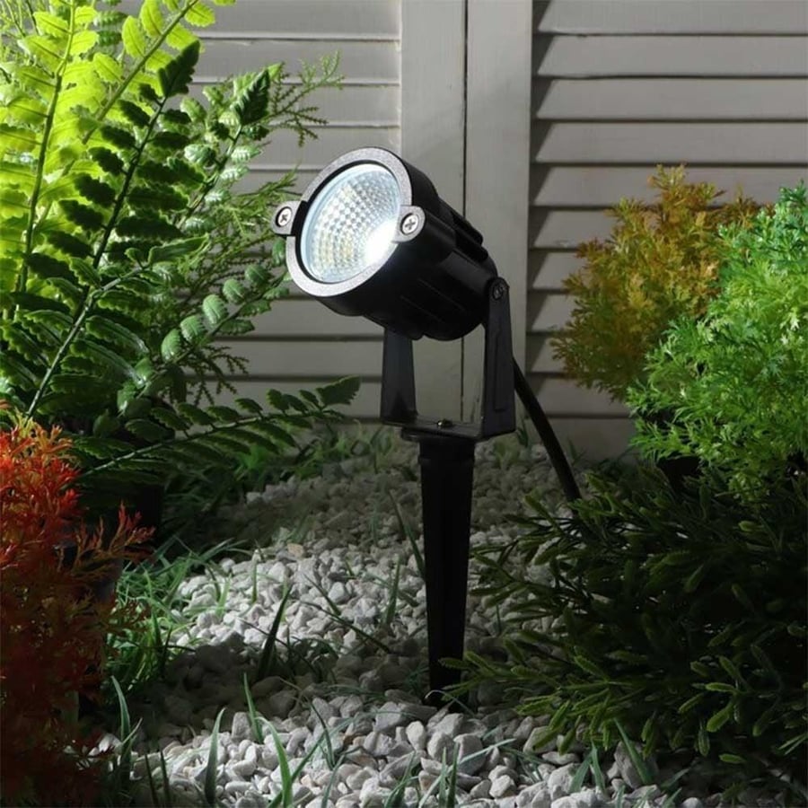 Garden spotlight, planted, movable, green
