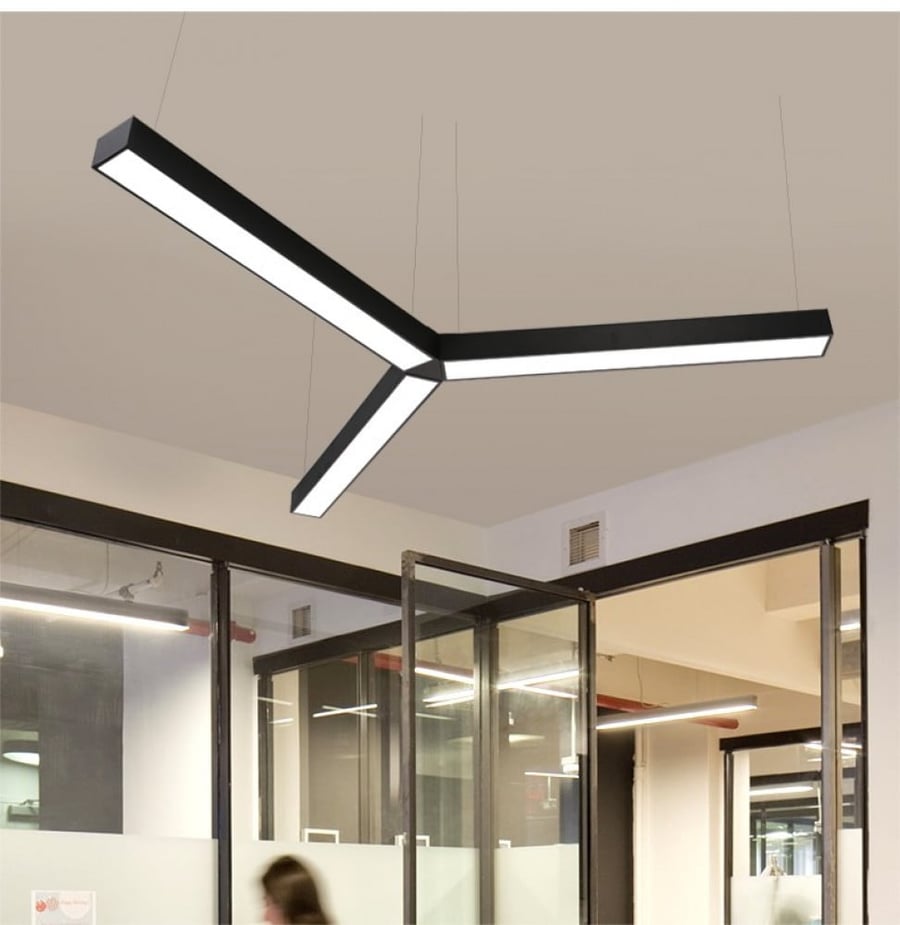 Rectangular linear lighting 40 W size 120*7 cm