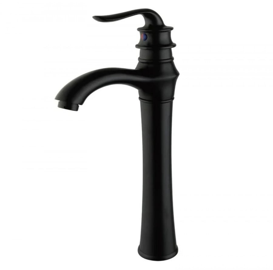 High black sink mixer