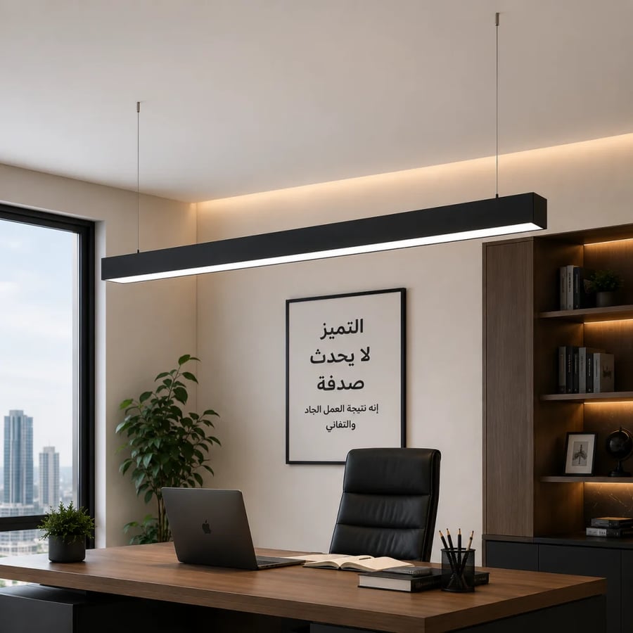 Rectangular linear lighting 40 W size 120*7 cm