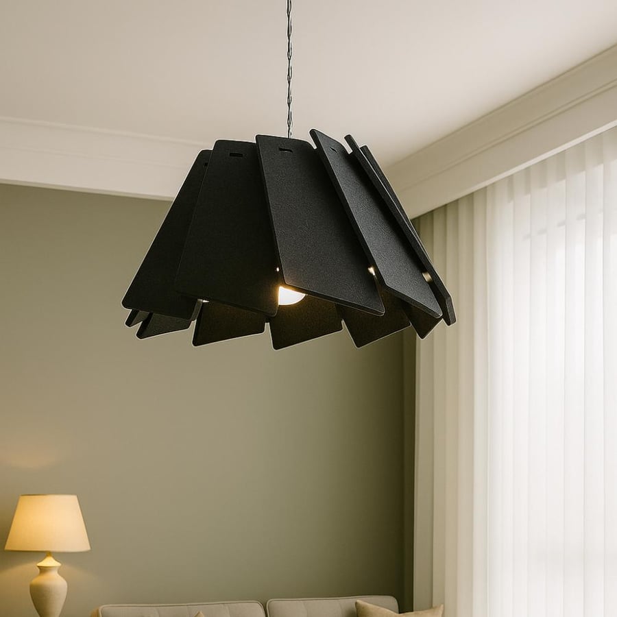 Modern single hook with contemporary artistic design – available in three colors (gunmetal, black, gray) 45 cm size with E27 bulb base
