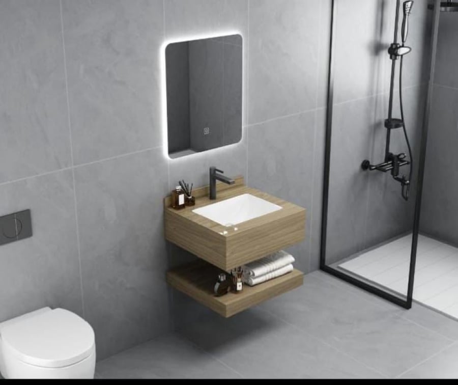 Wooden marble sinks, two pieces, one basin and two basins, in various sizes