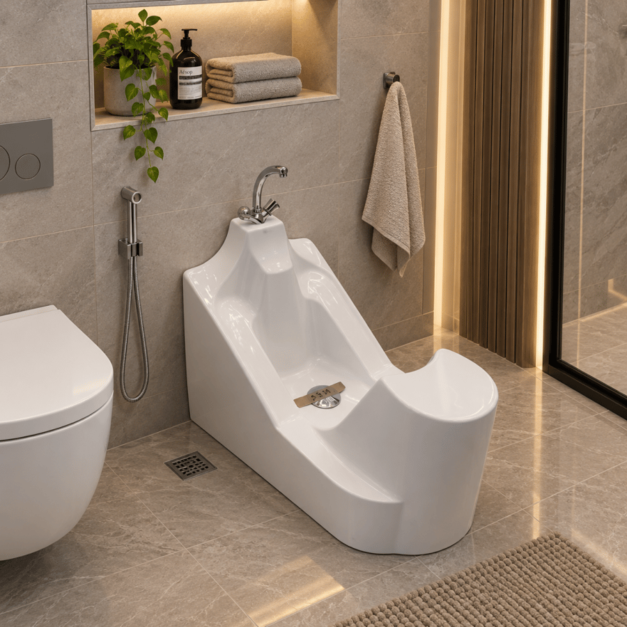 Modern-designed ablution chair