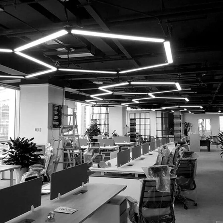 Rectangular linear lighting 40 W size 120*7 cm