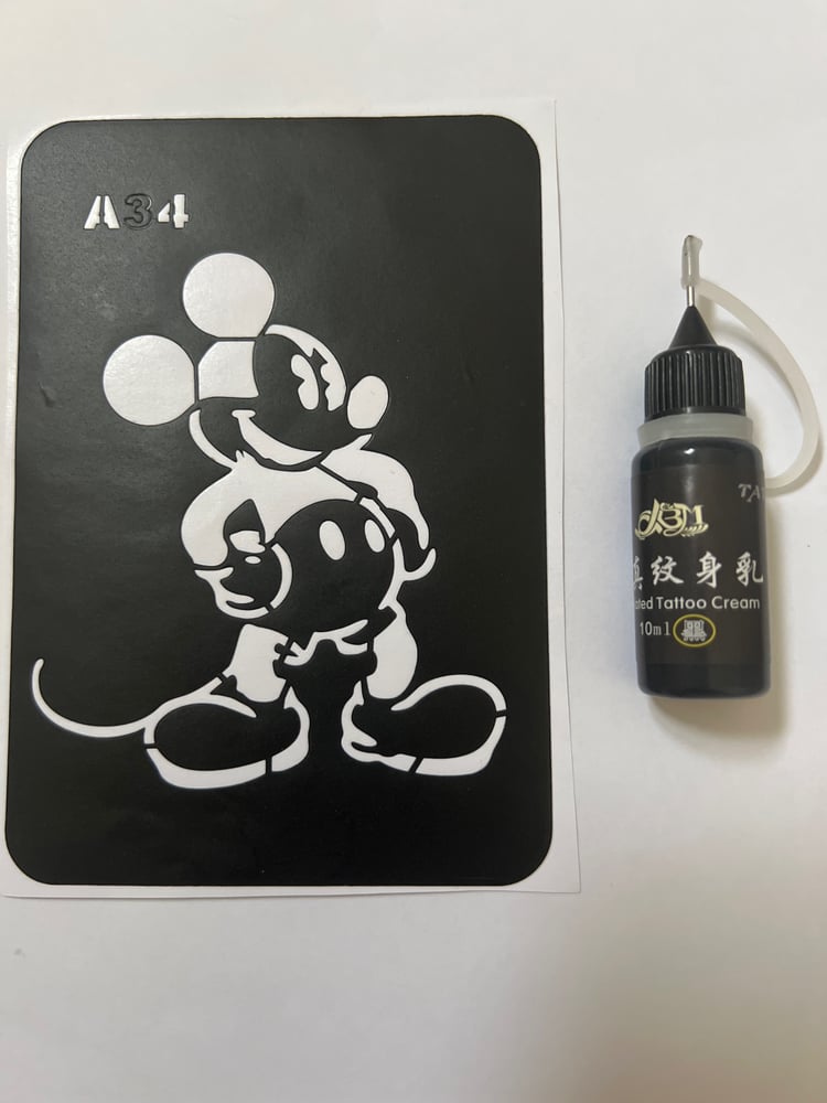 استنسل &تاتو اسود