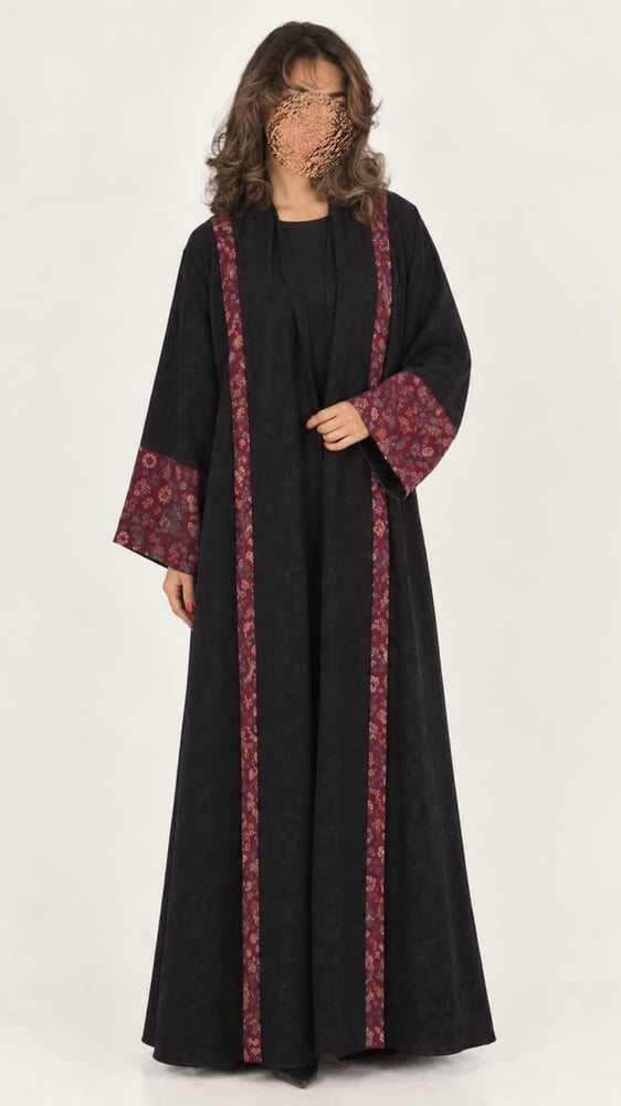شامواه بنقش عنابي