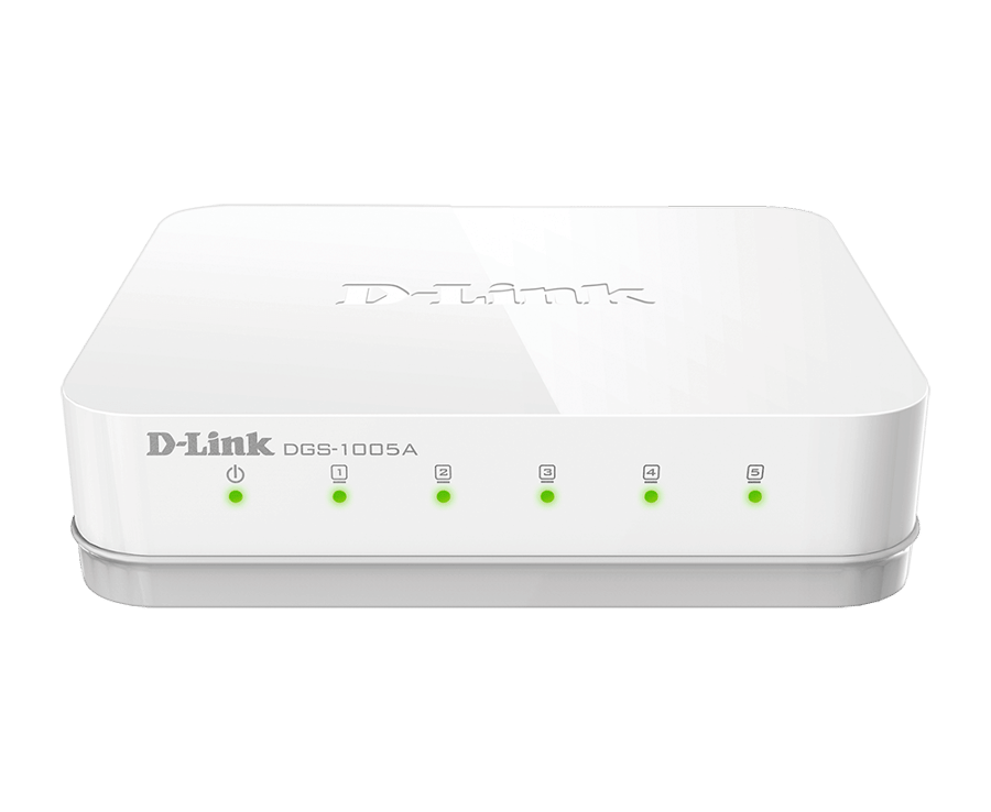 جيجا بايت مقسم شبكة دي لينك D-LINK عادي 5 مخارج موديل DGS-1005 A/B