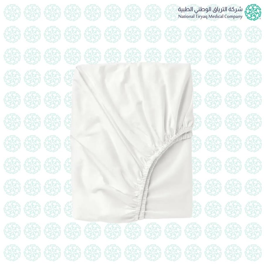 شرشف سرير مع مطاط + واقي مخده