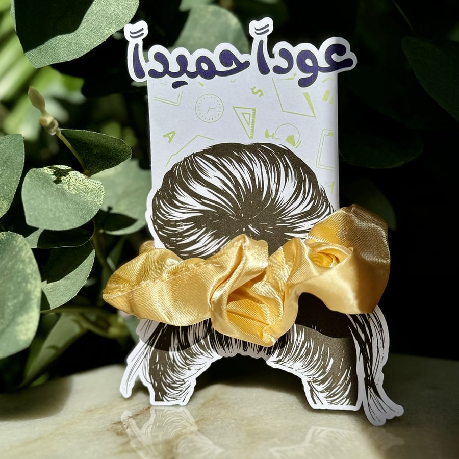 A full set of satin hair