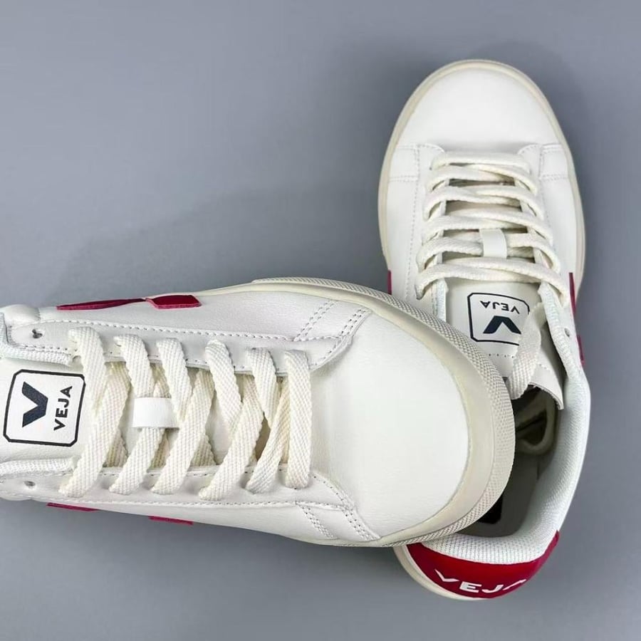 VEJA CAMPO LEATHER WHITE RED sneakers
