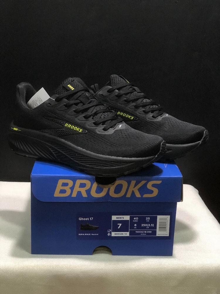 حذاء بروكس جوست 17 | Brooks Ghost 17 Ebony Black Yellow