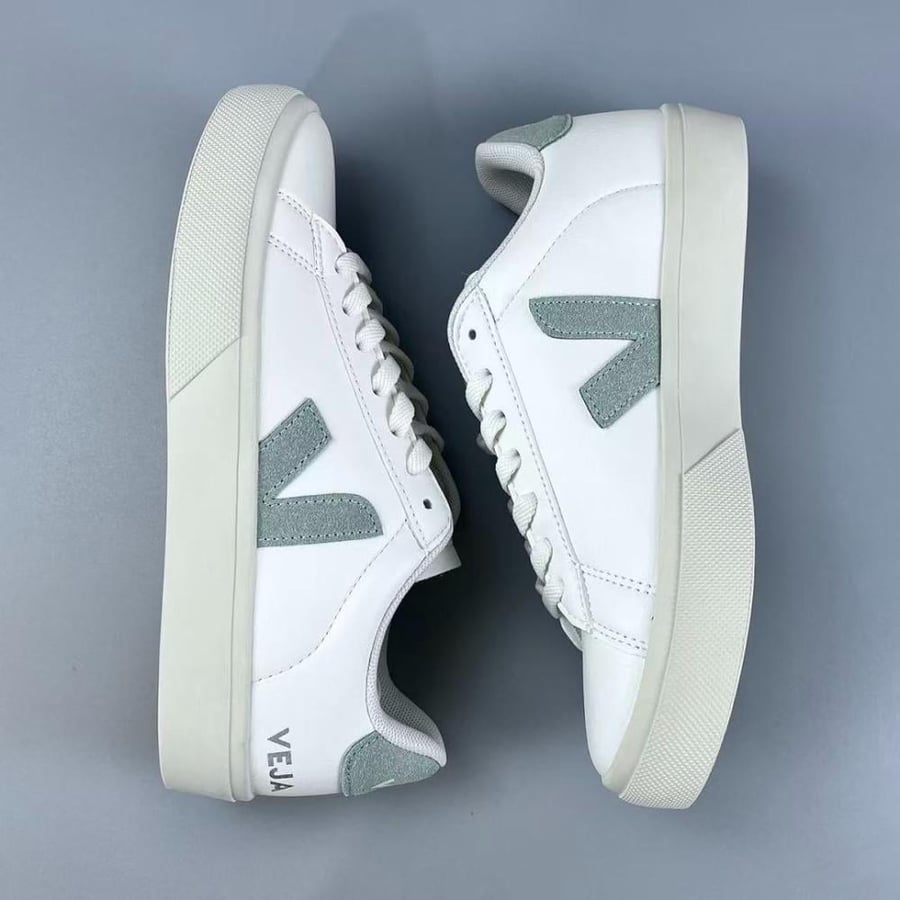 VEJA CAMPO LEATHER WHITE GREEN sneakers