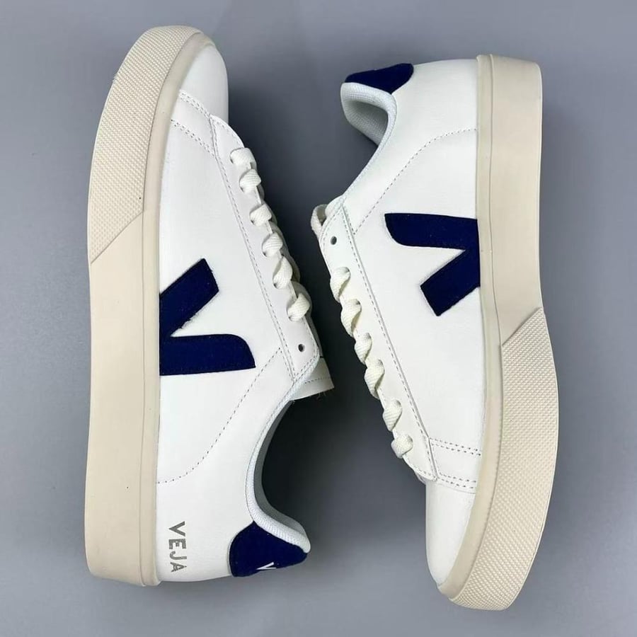 VEJA CAMPO LEATHER WHITE NAVY sneakers