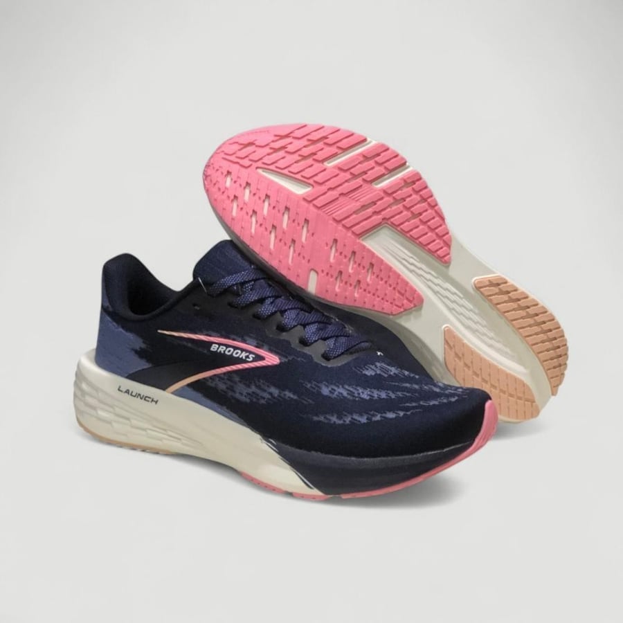 حذاء بروكس لونش 11 للجري | Brooks Launch 11 Peacoat Blue Peach sneakers خفيف ومريح