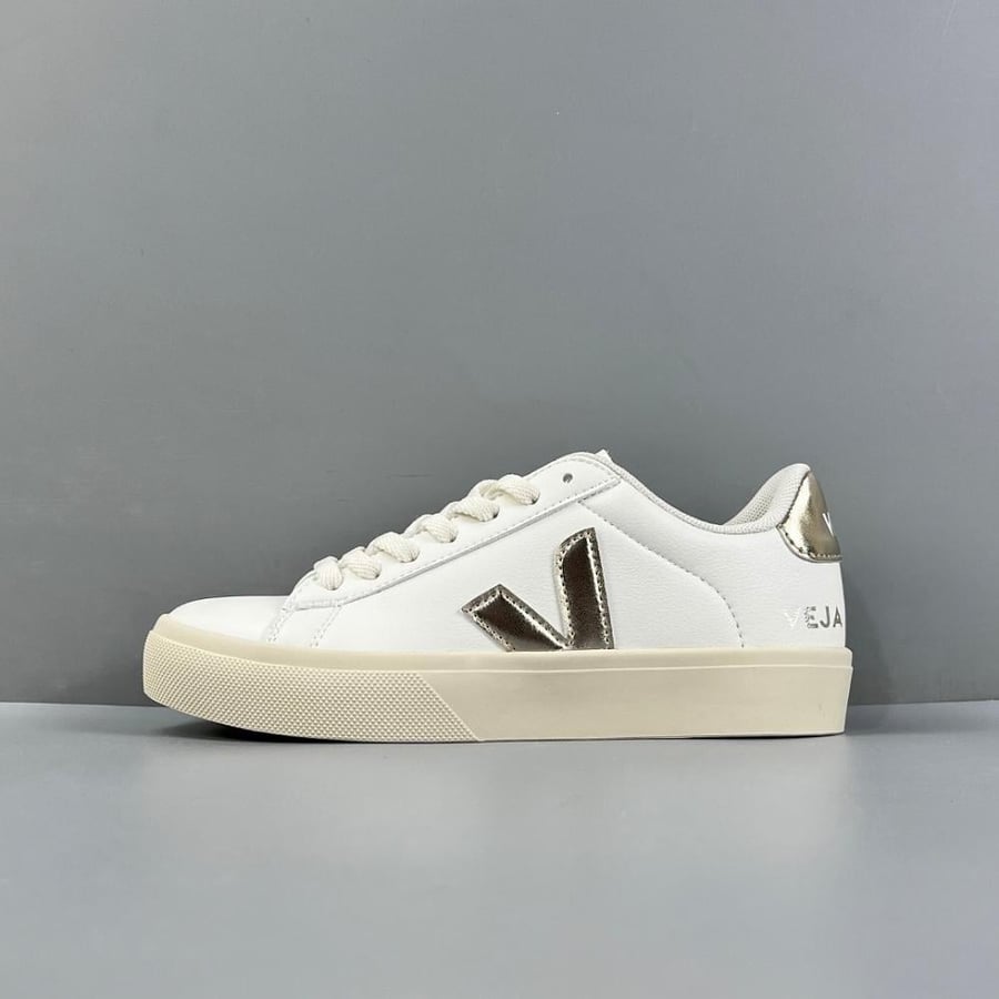 VEJA CAMPO LEATHER WHITE GOLD sneakers