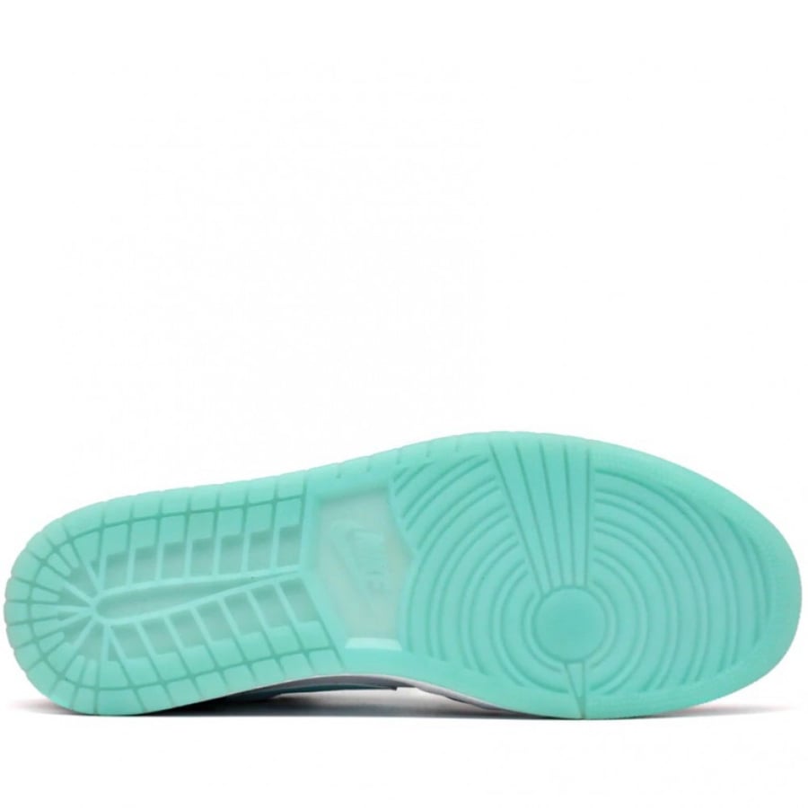AIR JORDAN 1 LOW WHITE BLACK ISLAND GREEN