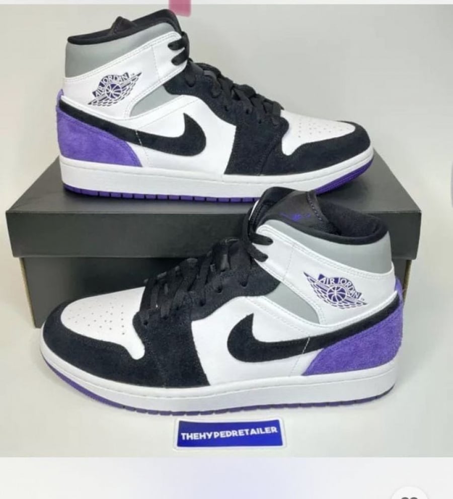 Jordan 1 Mid SE GS 'Varsity Purple'