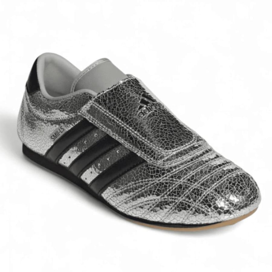 Adidas Taekwondo Silver Metallic Core Black Gum